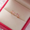 Wholesale Women's Fashion Natural Copper Flower Ring With Geometric Styling And Electroplating Treatment