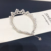 Wholesale Women's Fashion Natural Freshwater Pearl Nearly Round Adjustable Handwoven Bracelet With 225 Silver Accessories