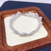 Wholesale Women's Fashion Natural Freshwater Pearl Nearly Round Adjustable Handwoven Bracelet With 225 Silver Accessories