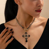Wholesale Women's Fashion Necklace With Electroplated Zinc Alloy Pendant And Regular Chain Featuring Flower Pattern