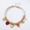 Wholesale Women's Fashion Necklace Zinc Alloy Mixed Gemstone Setting Flower Pattern Electroplating Crab Heart Shell Seahorse Design