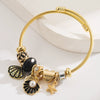 Wholesale Women's Fashion Ocean Series Inlaid Rhinestone Alloy Bracelet With Pendant