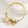 Wholesale Women's Fashion Ocean Series Inlaid Rhinestone Alloy Bracelet With Pendant