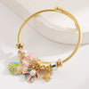 Wholesale Women's Fashion Ocean Series Inlaid Rhinestone Alloy Bracelet With Pendant