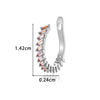 Wholesale Women's Fashion Ol Copper Ushaped Inlaid Zircon Antipain Ear Clips
