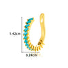 Wholesale Women's Fashion Ol Copper Ushaped Inlaid Zircon Antipain Ear Clips