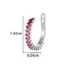 Wholesale Women's Fashion Ol Copper Ushaped Inlaid Zircon Antipain Ear Clips