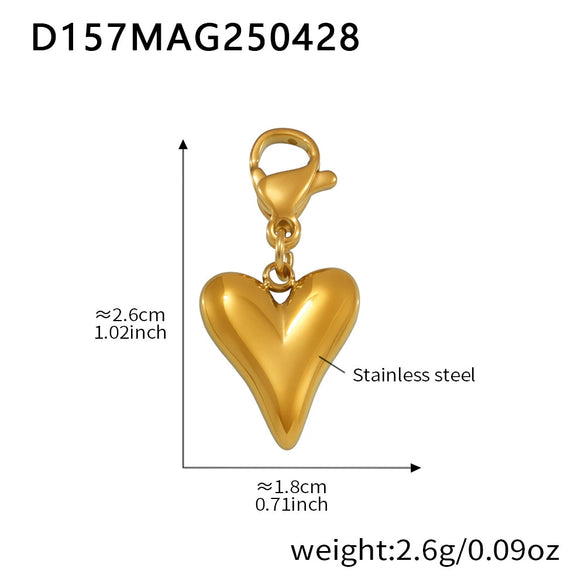 Wholesale Women's Fashion Ol Geometric Natural Stone Necklace With Titanium Steel Pendant And Stainless Steel Chain Electroplated With 18K Gold