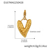 Wholesale Women's Fashion Ol Geometric Natural Stone Necklace With Titanium Steel Pendant And Stainless Steel Chain Electroplated With 18K Gold