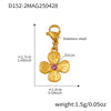 Wholesale Women's Fashion Ol Geometric Natural Stone Necklace With Titanium Steel Pendant And Stainless Steel Chain Electroplated With 18K Gold