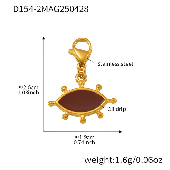 Wholesale Women's Fashion Ol Geometric Natural Stone Necklace With Titanium Steel Pendant And Stainless Steel Chain Electroplated With 18K Gold