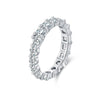 Wholesale Women's Fashion Ol Geometric 925 Silver Diamond Set Ring