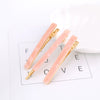 Wholesale Women's Fashion Ol Natural Square Acetic Acid Color Duckbill Hairpin Set With Electroplating