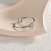 Wholesale Women's Fashion Ol Star Pattern Titanium Steel Adjustable Ring With Electroplating