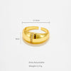 Wholesale Women's Fashion Open Ring Copper Geometric Electroplated