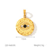 Wholesale Women's Fashion Pendant Jewelry Stainless Steel With Natural Stone Oil Inlaid Zircon And Star Pattern