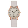 Wholesale Women's Fashion Quartz Watch With Alloy Case Leather Strap And Round Dial