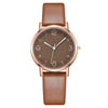 Wholesale Women's Fashion Quartz Watch With Alloy Case Leather Strap And Round Dial