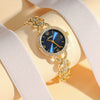 Wholesale Women's Fashion Quartz Watch With Aurora Fritillary Surface Hollow Alloy Case And Strap Round Dial
