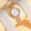 Wholesale Women's Fashion Quartz Watch With Aurora Fritillary Surface Hollow Alloy Case And Strap Round Dial