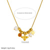 Wholesale Women's Fashion Retro Creative Stainless Steel Star Multielement Pendant Snake Bone Chain Necklace With Electroplating
