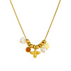 Wholesale Women's Fashion Retro Creative Stainless Steel Star Multielement Pendant Snake Bone Chain Necklace With Electroplating