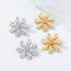 Wholesale Women's Fashion Retro Exaggerated Flower Earrings Zinc Alloy Electroplated