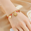 Wholesale Women's Fashion Retro Facet Star Pendant Chain Stainless Steel Electroplated Jewelry Bracelet