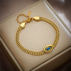 Wholesale Women's Fashion Retro Highend Titanium Steel Hollow Butterfly Pendant Bracelet With Electroplated Metal Chain