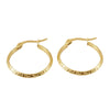 Wholesale Women's Fashion Retro Stainless Steel Geometric Pattern Electroplated Earrings