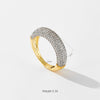 Wholesale Women's Fashion Ring Copper Irregular Design Electroplated Platinum 18K Gold Geometric Light Luxury Hand Jewelry