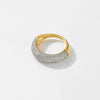 Wholesale Women's Fashion Ring Copper Irregular Design Electroplated Platinum 18K Gold Geometric Light Luxury Hand Jewelry