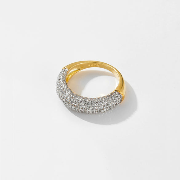 Wholesale Women's Fashion Ring Copper Irregular Design Electroplated Platinum 18K Gold Geometric Light Luxury Hand Jewelry