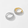 Wholesale Women's Fashion Ring Copper Irregular Design Electroplated Platinum 18K Gold Geometric Light Luxury Hand Jewelry