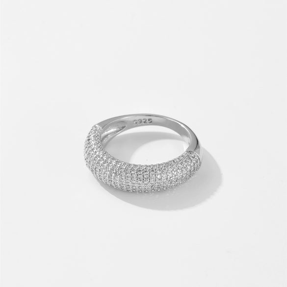 Wholesale Women's Fashion Ring Copper Irregular Design Electroplated Platinum 18K Gold Geometric Light Luxury Hand Jewelry