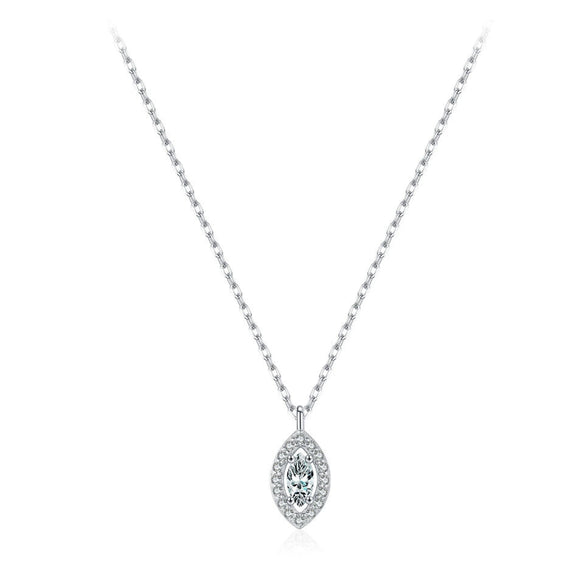 Wholesale Women's Fashion S925 Sterling Silver Inlaid Zircon Diamond Eyes Clavicle Necklace