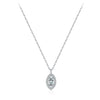Wholesale Women's Fashion S925 Sterling Silver Inlaid Zircon Diamond Eyes Clavicle Necklace