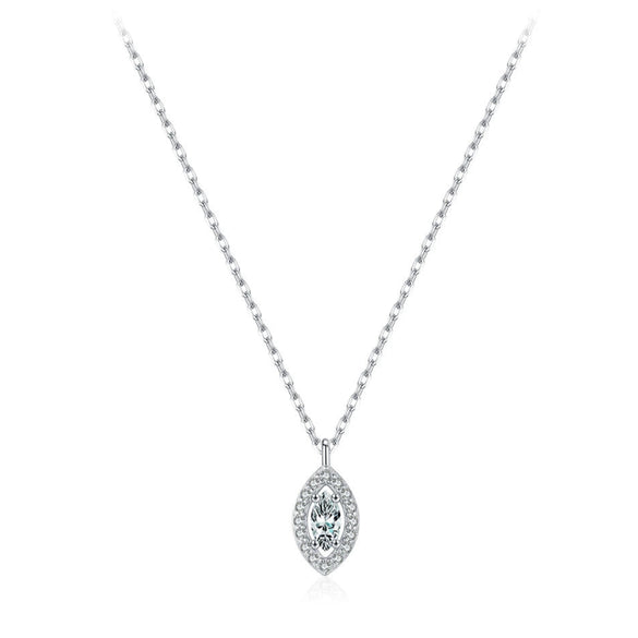 Wholesale Women's Fashion S925 Sterling Silver Inlaid Zircon Diamond Eyes Clavicle Necklace