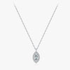 Wholesale Women's Fashion S925 Sterling Silver Inlaid Zircon Diamond Eyes Clavicle Necklace
