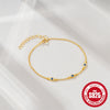 Wholesale Women's Fashion S925 Sterling Silver Simple Geometric Devil Eye Creative Bracelet With Electroplating