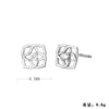 Wholesale Women's Fashion Silver Electroplated Geometric Earrings