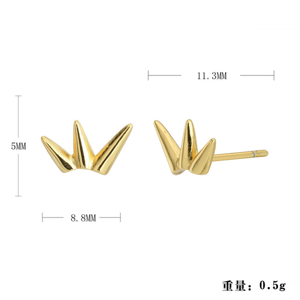 Wholesale Women's Fashion Silver Electroplated Geometric Earrings
