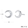 Wholesale Women's Fashion Silver Electroplated Geometric Earrings