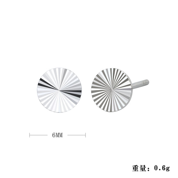 Wholesale Women's Fashion Silver Electroplated Geometric Earrings