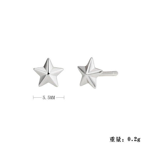 Wholesale Women's Fashion Silver Electroplated Geometric Earrings