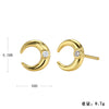 Wholesale Women's Fashion Silver Electroplated Geometric Earrings