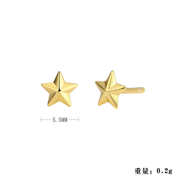 Wholesale Women's Fashion Silver Electroplated Geometric Earrings