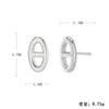 Wholesale Women's Fashion Silver Electroplated Geometric Earrings