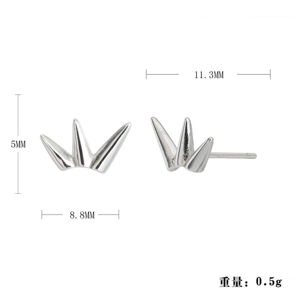 Wholesale Women's Fashion Silver Electroplated Geometric Earrings