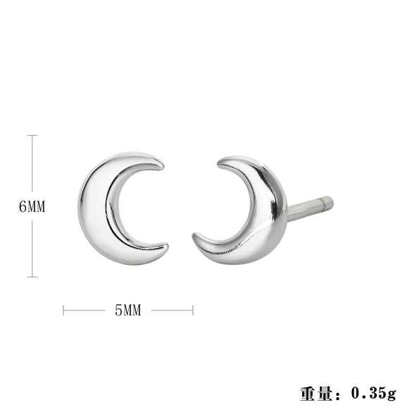 Wholesale Women's Fashion Silver Electroplated Geometric Earrings